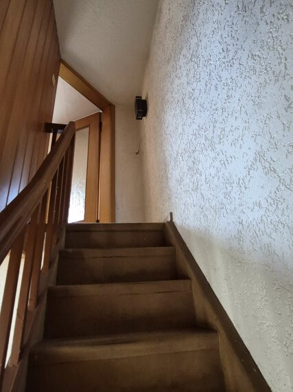 Treppe zum Dachgeschoss